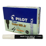 Caixa Com 12 Caneta Hidrográfica Pilot Color 850 Jr Preta