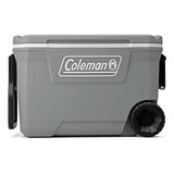 Caixa Cooler Térmico Silver Ash 62qt 59l Com Rodas - Coleman Cor Cinza