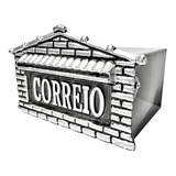 Caixa Correio Alumínio Portão Muro Com Suporte Para Grade 