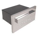 Caixa Correio Embutir Inox 20cm Profundidade Luxo Full Cor Cartas Inox