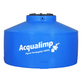 Caixa D'água 1.000 Litros Azul Água Protegida Acqualimp