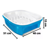 Caixa De Areia Furba Bandeja Sanitária Wc Easymec Gato 3 Pç