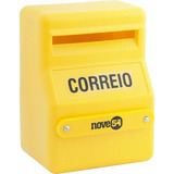 Caixa De Correio Correspondência Plástico Pvc 25x18x14cm Cor Amarelo