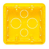 Caixa De Derivação 4x4 Parede Amarelo
