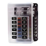 Caixa De Fusíveis 12 Vias Led Barramento Motorhome Carro Rgv
