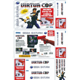 Caixa De Madeira Mdf Pistola Laranja Sega Saturn Virtua Cop