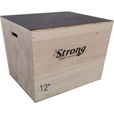 Caixa De Salto/jump Box/ Plyo Box Crossfit 3x1 12' Madeira
