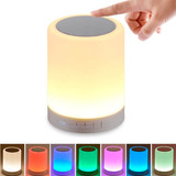Caixa De Som Abajur Com Luz Rgb Touch E Bluetooth