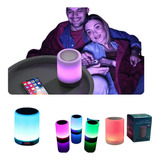 Caixa De Som Abajur Luz Rgb Touch Bluetooth Envio Imediato