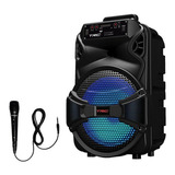 Caixa De Som Amplificada Bluetooth 290w Rms Fm Usb P10 Mic