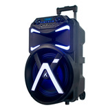 Caixa De Som Amplificada Bluetooth 480w Microfone Usb Fm Cor