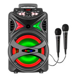 Caixa De Som Amvox Aca255 Hit Led 250w Bivolt C/2 Microfone