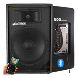 Caixa De Som Ativa 500w Rms Driver Bluetooth Potente 15'' Cor Preto 110v/220v