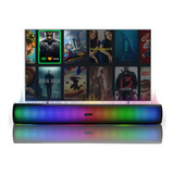 Caixa De Som Bluetooth Portatil Kp-ro834 Sound Bar Led Azul.