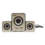 Caixa De Som Bluetooth Subwoofer 2.1 6w Usb P2 Pc Kp-7023 Cor Branco 5v