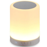 Caixa De Som Bluetooth Touch 6 Cores Luz Led Rgb + Abajur 