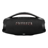 Caixa De Som Boombox Plus Aiwa Bbs-01b 200w Bt 30h Ip66 Usb