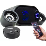 Caixa De Som Com Receptor Bluetooth Subwoofer Pc Notebook Tv