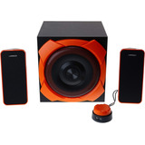 Caixa De Som Gamer Pc Notebook 50w Rms 2.1 Super Bass P2 Aux
