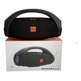 Caixa De Som Grande Boombox 35cm Bluetooth Portátil Preta