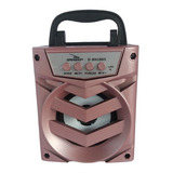 Caixa De Som Grasep D-bh1065 Champanhe Bt 10w Rms - Rádio Fm