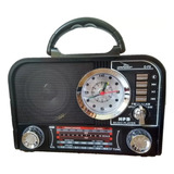 Caixa De Som Grasep D-f8 Preta Rádio Am / Fm / Sw Integrado