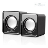 Caixa De Som Mini Multilaser 2.0 Canais 3w Rms Usb Preto