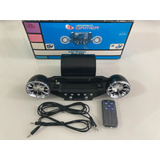 Caixa De Som Mini Theater 3d Surround Base E Carregador Psp
