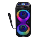 Caixa De Som Moob Wave Bluetooth 500w Entrada 2 Microfones