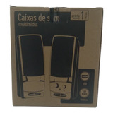 Caixa De Som Multilaser Sp044 P/ Computador P2 1w Cor Preto