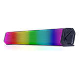 Caixa De Som Para Notebook Usb P2 Pc Gamer Led Rgb Monitor