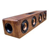 Caixa De Som Portátil De Madeira Bluetooth Alta Qualidade