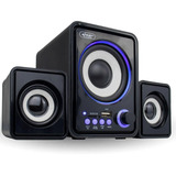 Caixa De Som Subwoofer 2.1 Bluetooth Usb Sd P2 Pc Celular Tv