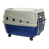 Caixa De Transporte Azul Dog Lar