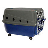 Caixa De Transporte Azul Dog Lar