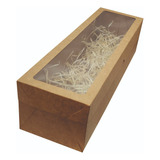 Caixa De Vinho-papel Kraft -35x11x9,5+palha - 10unidades