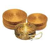 Caixa Decorativa Cestas Organizadoras Redonda Kit 3 Peças