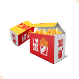 Caixa Delivery Porções Batata Frita Viagem 50 Unidades