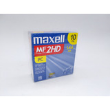 Caixa Disquetes Comp Maxell 1.44 Mb 10 Unid. Anos 90 Lacrada