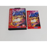 Caixa E Manual Do Jogo Aladdin - Sega Mega Drive