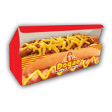 Caixa Embalagem Hot Dog Delivery - 200 Pças - 25cm