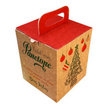 Caixa Embalagem Panetone Chocotone Natal 100 Gr (50 Unid)