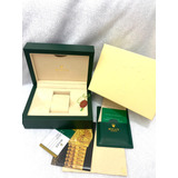 Caixa Estojo Rolex Grife Completa Com Certificado E Manual 