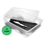 Caixa Extra Grande Bota Sapato Calçado Ordene Plástico 12 Un