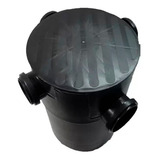 Caixa Gordura Coletora Pvc Zandra Tampa Redonda C/ Cesto
