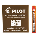 Caixa Grafite 0.5mm 2b Pilot - 12 Tubos C/ 12 Minas
