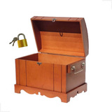 Caixa Grande Madeira Mdf Baú Personalizada Decor + Cadeado