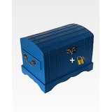 Caixa Grande Madeira Mdf Baú Personalizada Decor + Cadeado