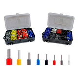 Caixa Kit Terminal Tubular Ilhós 0,5mm A 10mm Estojo 700pçs