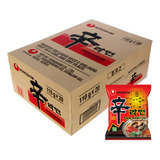 Caixa Lamen Coreano Shin Ramyun Picante Carne Legumes 20 Un